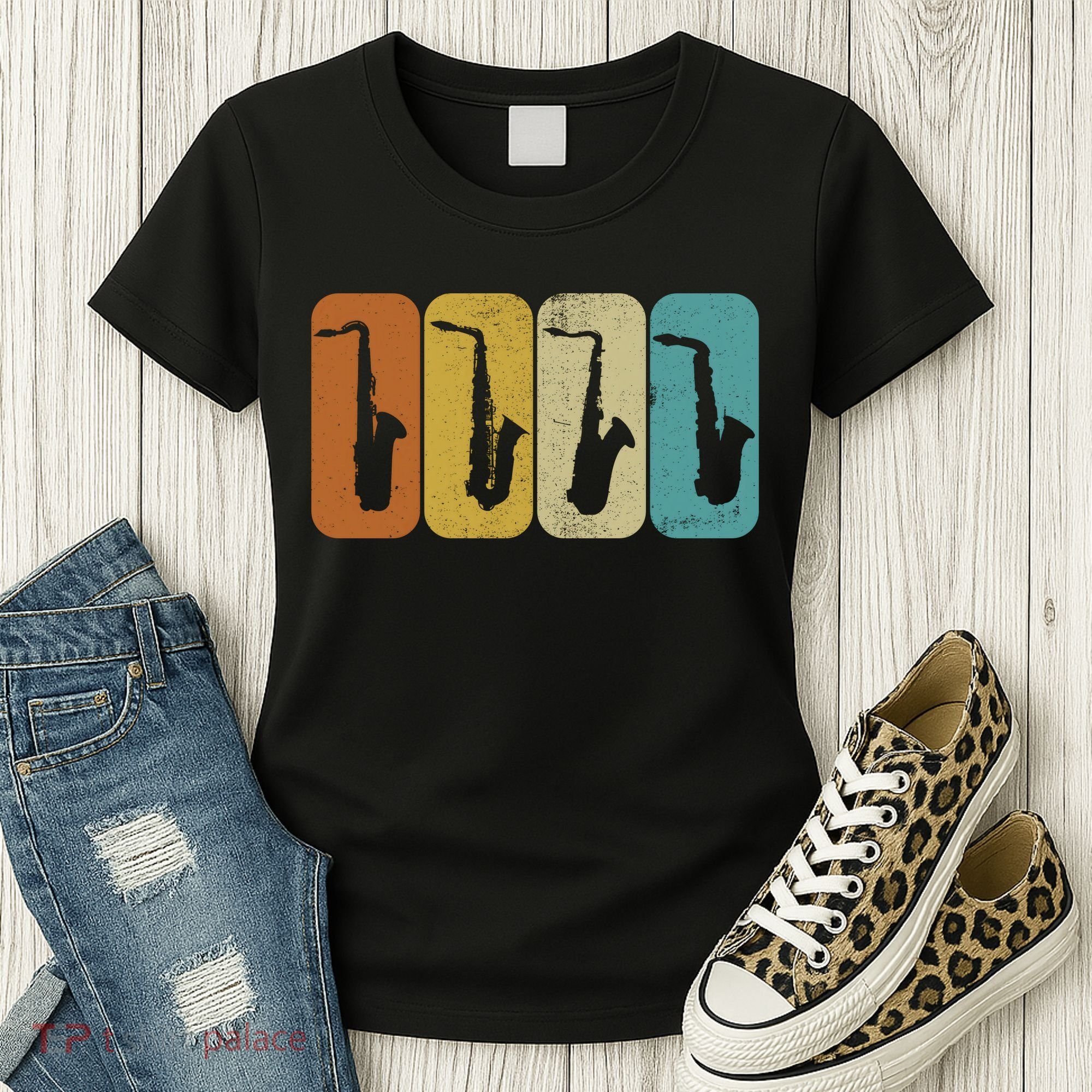 Saxophone Sax Player Gift Idea Saxophonist Music Women's T-Shirt