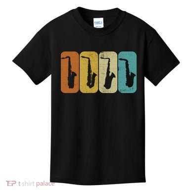 Saxophone Sax Player Gift Idea Saxophonist Music Kids T-Shirt
