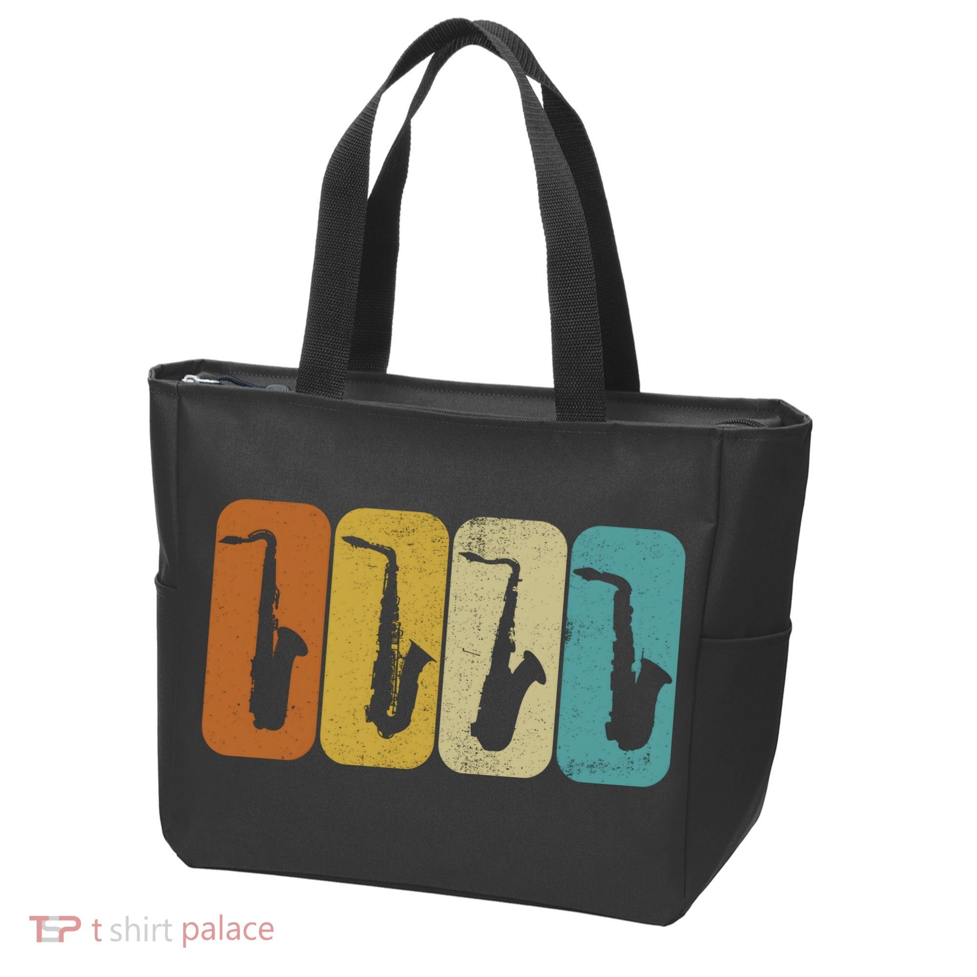 Saxophone Sax Player Gift Idea Saxophonist Music Tote Bag