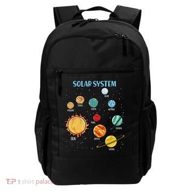 Solar System Planets Science Space Boy Girl Stem Backpack