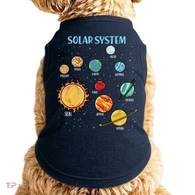 Solar System Planets Science Space Boy Girl Stem Doggie Tank