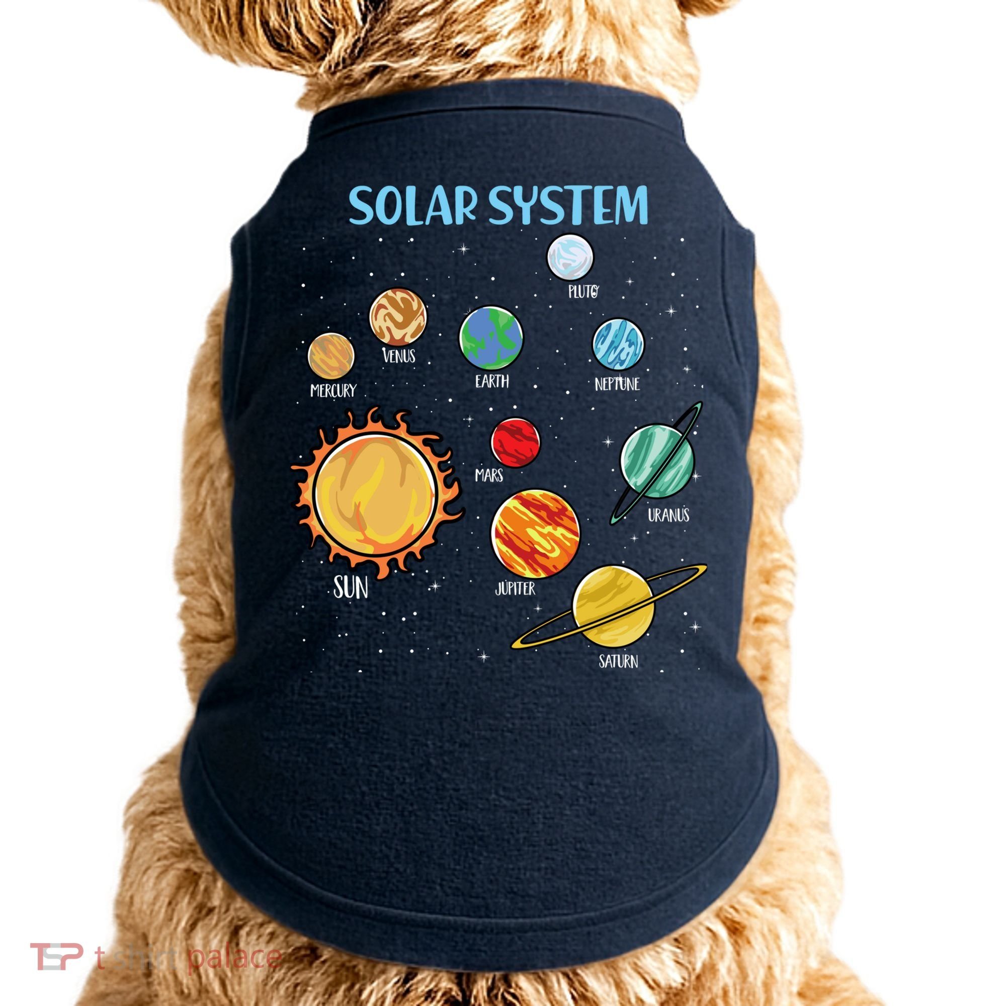 Solar System Planets Science Space Boy Girl Stem Doggie Tank