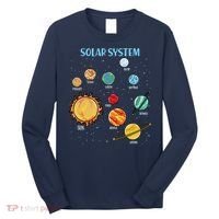 Solar System Planets Science Space Boy Girl Stem Long Sleeve Shirt thumb 0