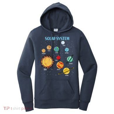 Solar System Planets Science Space Boy Girl Stem Women's Hoodie