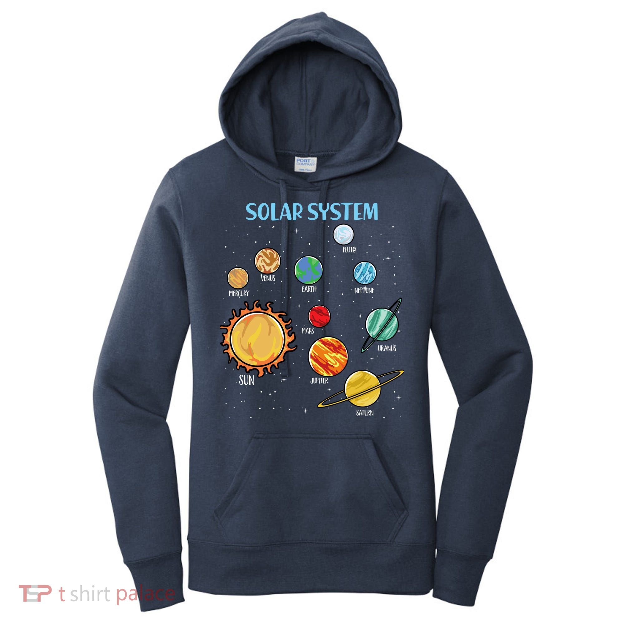 Solar System Planets Science Space Boy Girl Stem Women's Hoodie