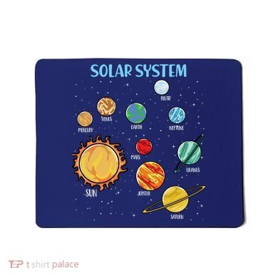 Solar System Planets Science Space Boy Girl Stem Mousepad