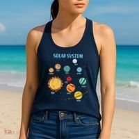 Solar System Planets Science Space Boy Girl Stem Women's Tank Top thumb 2