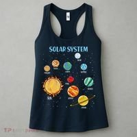 Solar System Planets Science Space Boy Girl Stem Women's Tank Top thumb 3