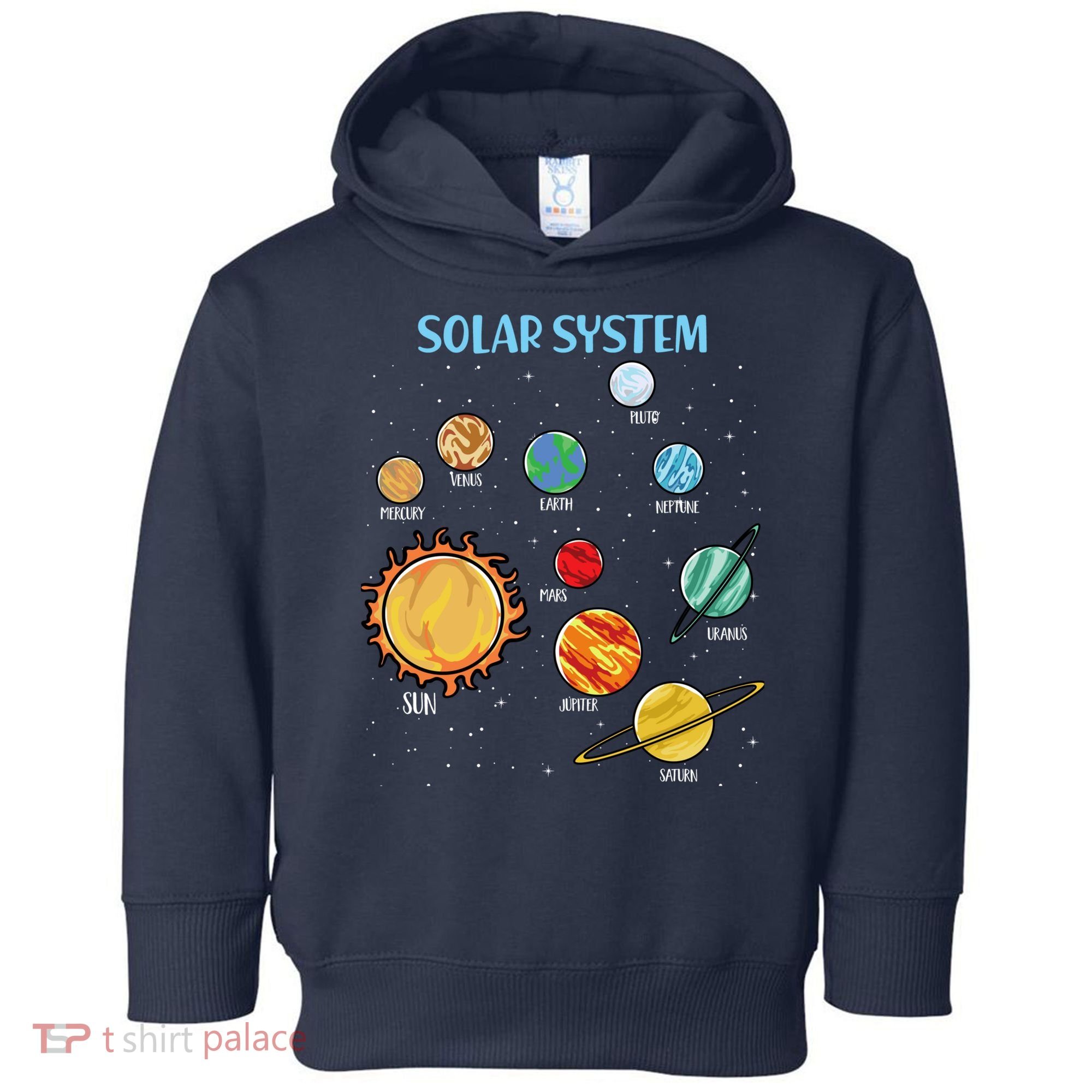 Solar System Planets Science Space Boy Girl Stem Toddler Hoodie