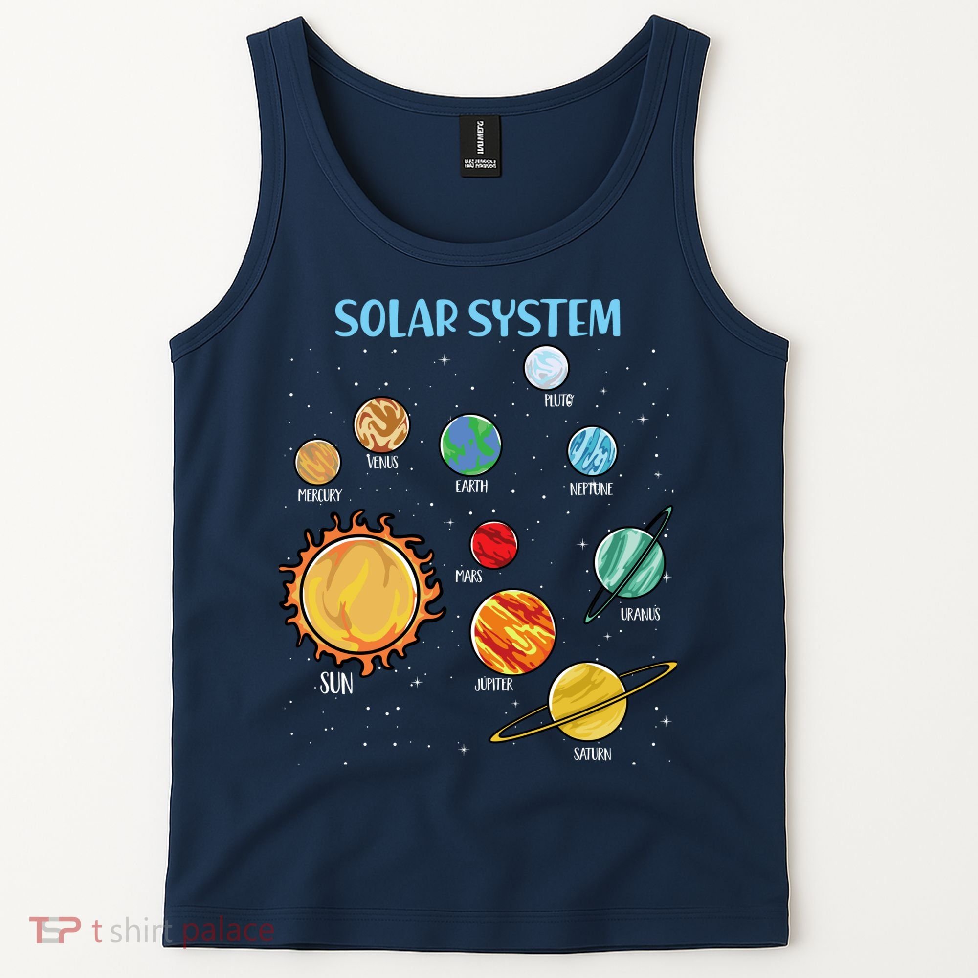 Solar System Planets Science Space Boy Girl Stem Tank Top