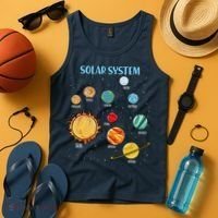 Solar System Planets Science Space Boy Girl Stem Tank Top thumb 4