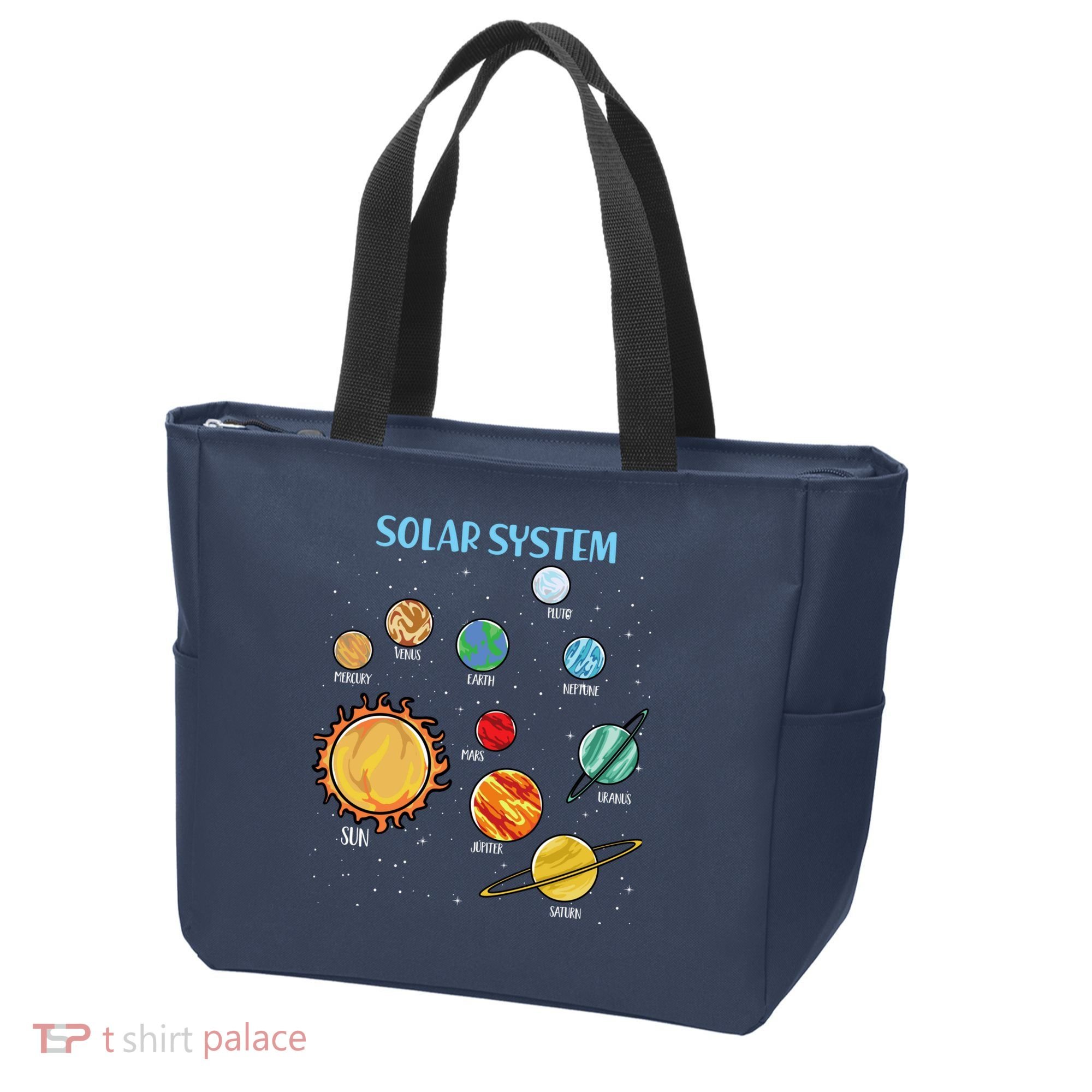 Solar System Planets Science Space Boy Girl Stem Tote Bag