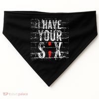 Semicolon Suicide Prevention I Have Your Six Military Saying USA-Made Doggie Bandana thumb 0