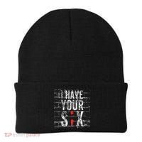 Semicolon Suicide Prevention I Have Your Six Military Saying Beanie thumb 0