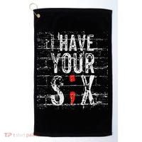 Semicolon Suicide Prevention I Have Your Six Military Saying Golf Towel thumb 0