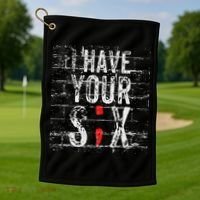 Semicolon Suicide Prevention I Have Your Six Military Saying Golf Towel thumb 1