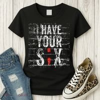 Semicolon Suicide Prevention I Have Your Six Military Saying Women's T-Shirt thumb 3