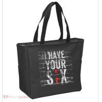 Semicolon Suicide Prevention I Have Your Six Military Saying Tote Bag thumb 2