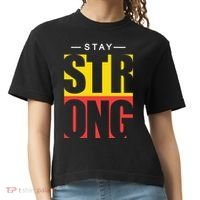 Stay Strong Positive Quote Comfort Colors Boxy T-Shirt thumb 0