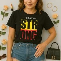 Stay Strong Positive Quote Comfort Colors Boxy T-Shirt thumb 2