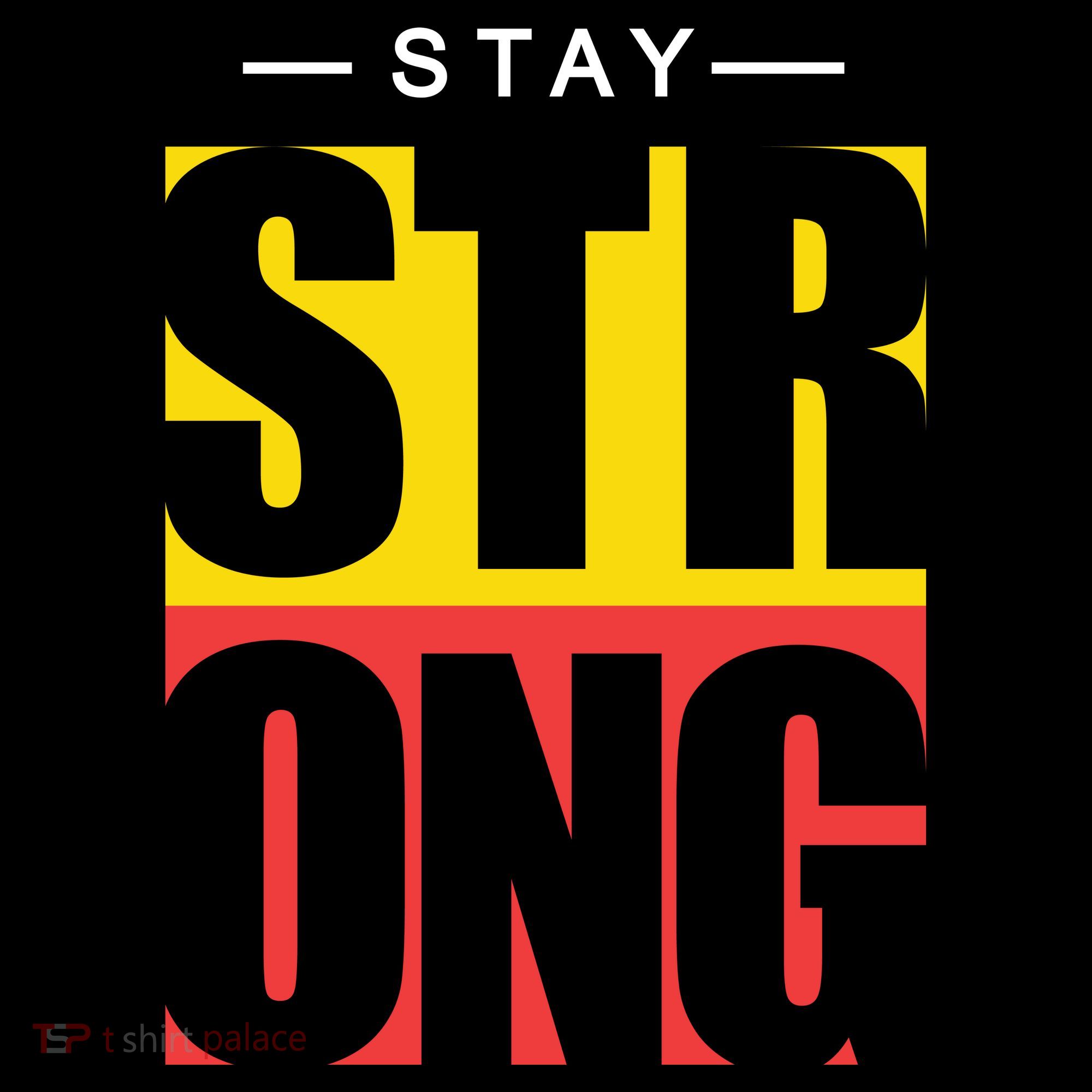 Stay Strong Positive Quote USA-Made Doggie Bandana