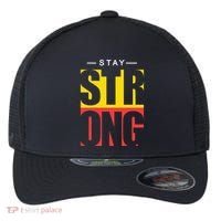 Stay Strong Positive Quote Flexfit Unipanel Trucker Cap thumb 0