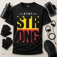 Stay Strong Positive Quote Cooling Performance Crew T-Shirt thumb 3
