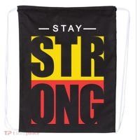 Stay Strong Positive Quote Drawstring Bag thumb 0
