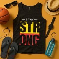 Stay Strong Positive Quote Tank Top thumb 4