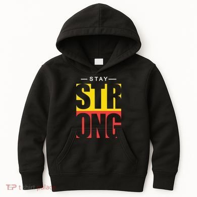 Stay Strong Positive Quote Kids Hoodie