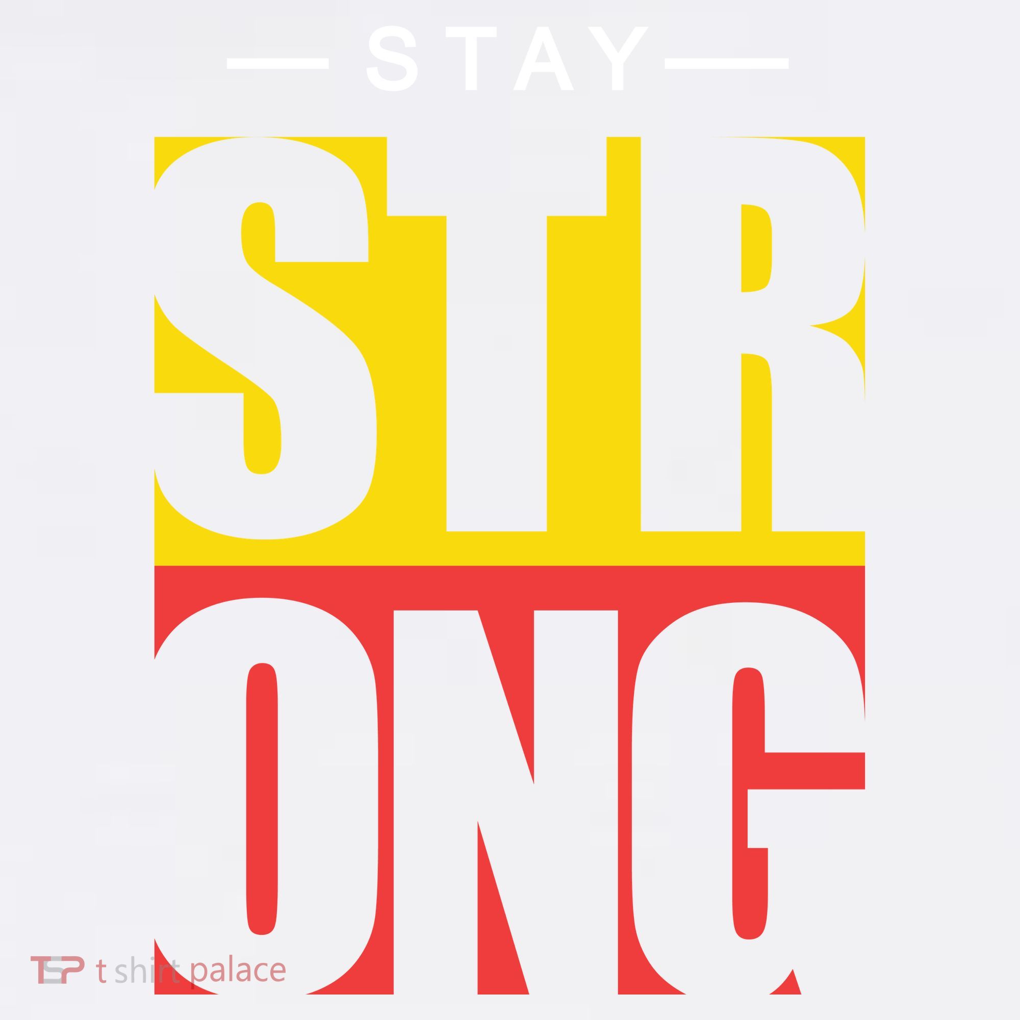 Stay Strong Positive Quote Comfort Colors Garment-Dyed Hooded Sweatshirt