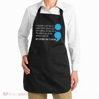 Semicolon Suicide Prevention Awareness Apron thumb 2