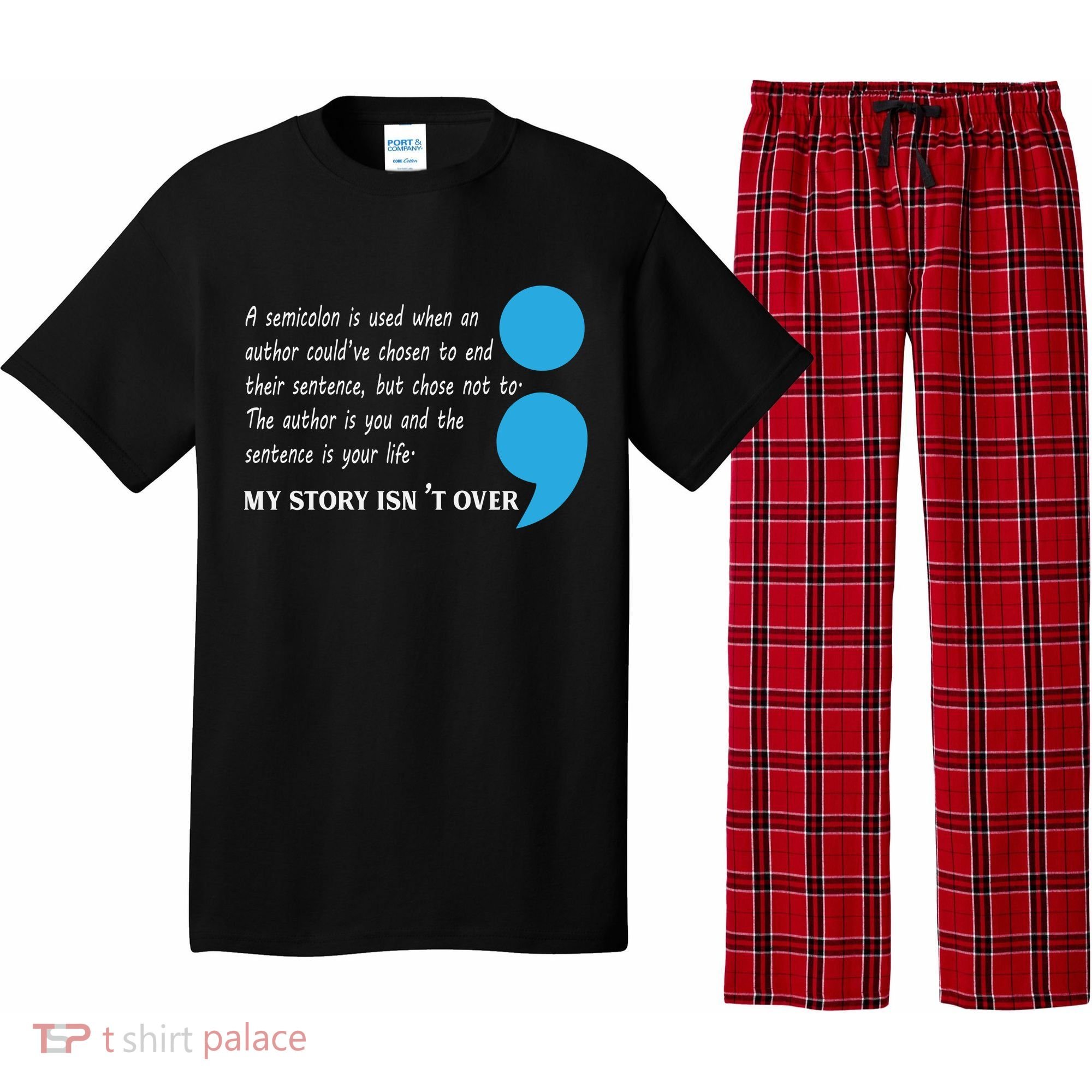 Semicolon Suicide Prevention Awareness Pajama Set