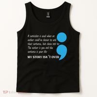 Semicolon Suicide Prevention Awareness Tank Top thumb 2