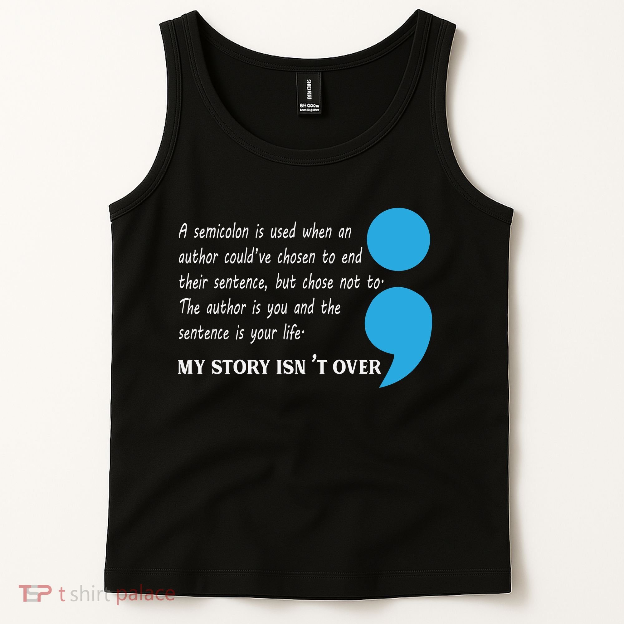 Semicolon Suicide Prevention Awareness Tank Top