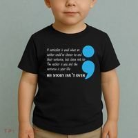 Semicolon Suicide Prevention Awareness Toddler T-Shirt thumb 2