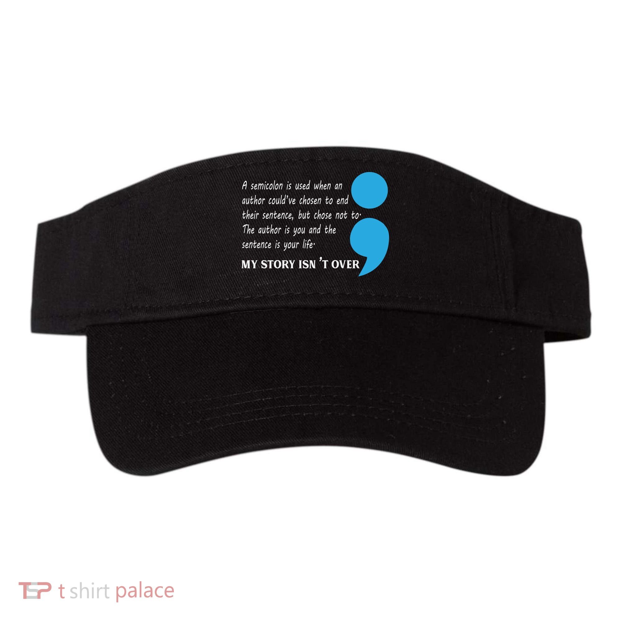 Semicolon Suicide Prevention Awareness Visor
