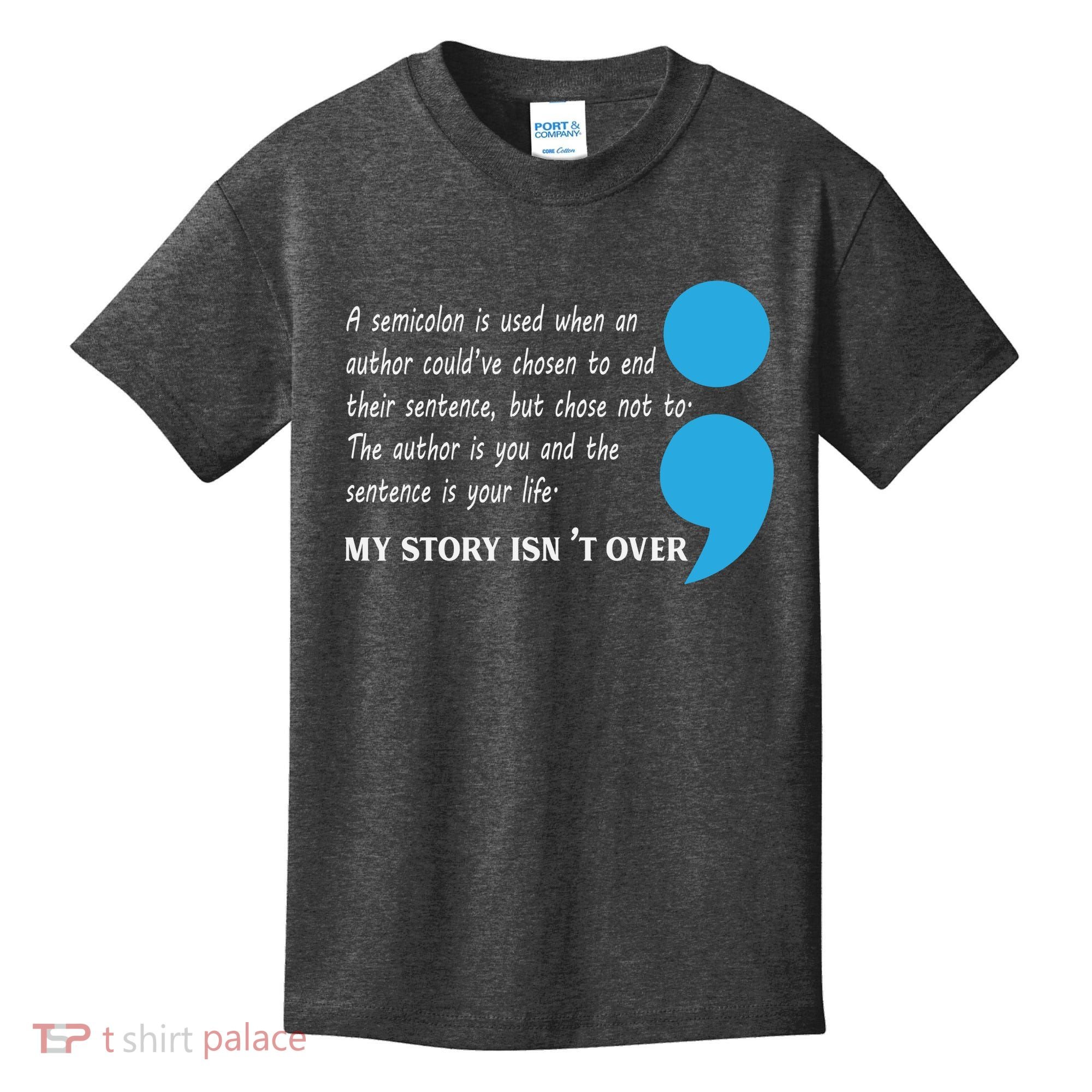 Semicolon Suicide Prevention Awareness Kids T-Shirt