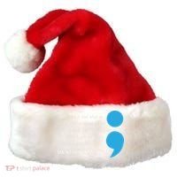 Semicolon Suicide Prevention Awareness Santa Hat thumb 0