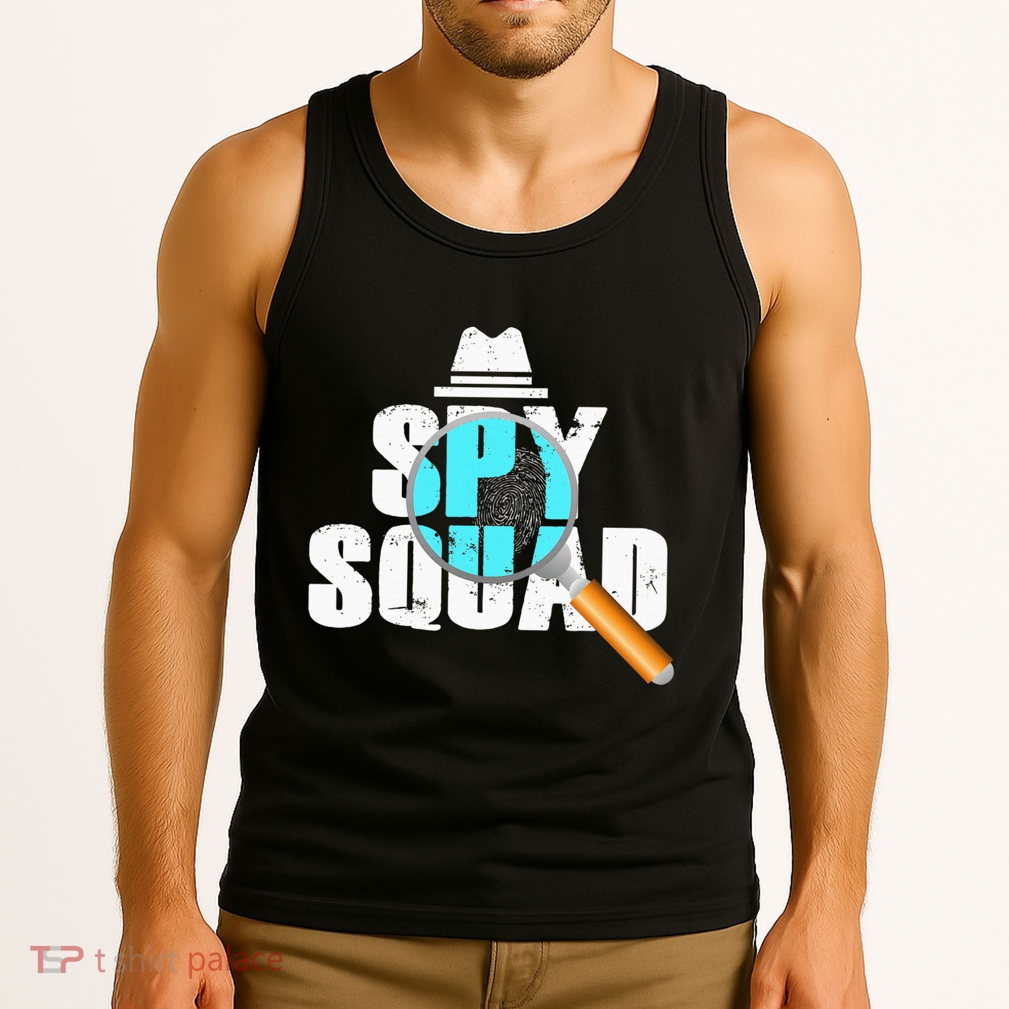 Spy Squad Police Crime Investigator Private Detective Team Tank Top