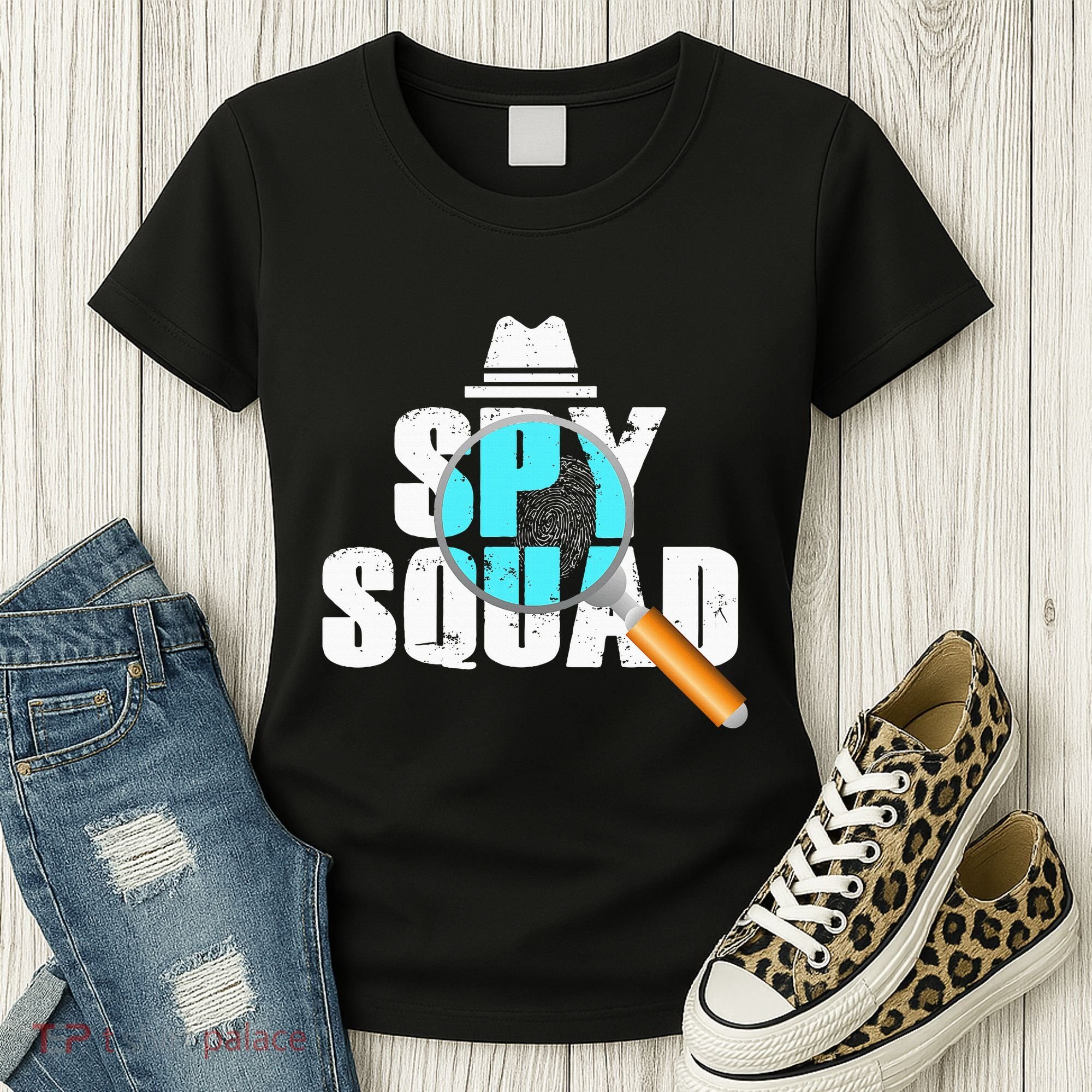 Spy Squad Police Crime Investigator Private Detective Team Women's T-Shirt