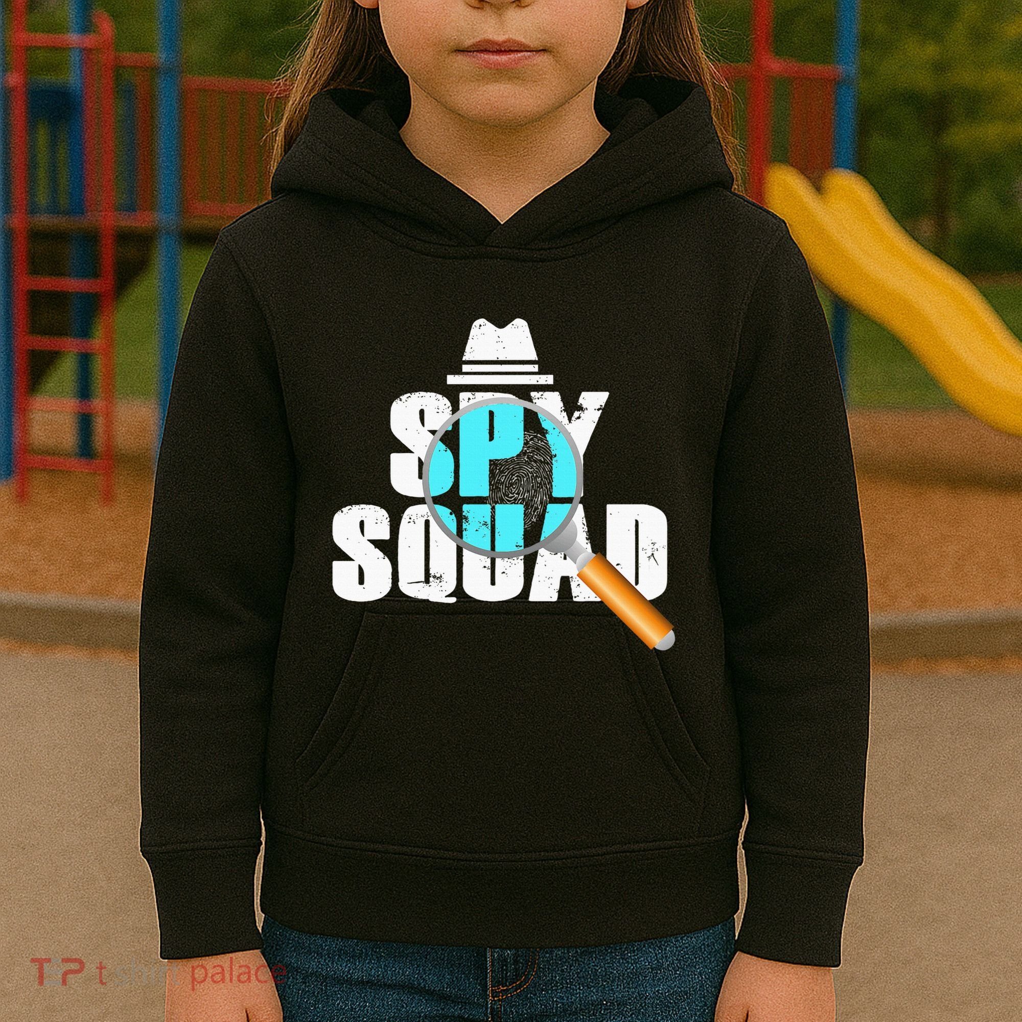 Spy Squad Police Crime Investigator Private Detective Team Kids Hoodie