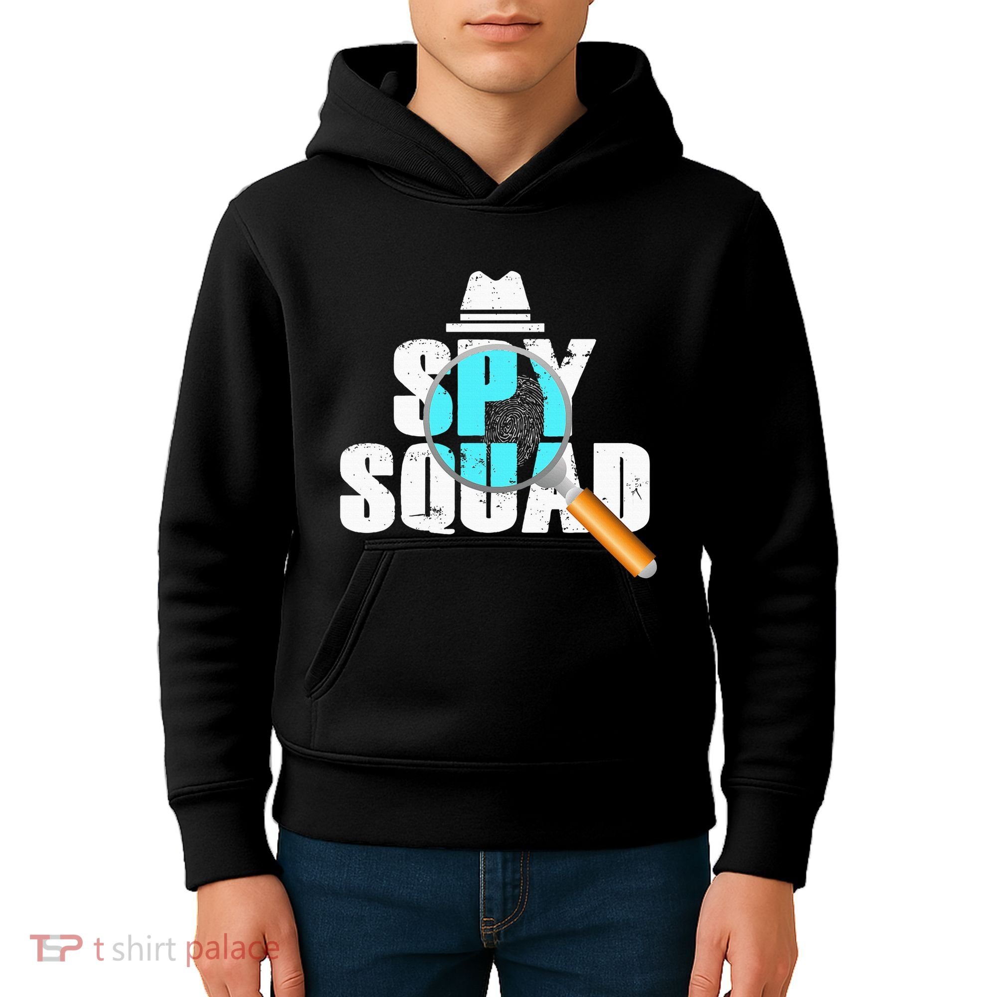 Spy Squad Police Crime Investigator Private Detective Team Kids Hoodie