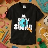 Spy Squad Police Crime Investigator Private Detective Team Kids T-Shirt thumb 3