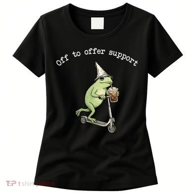 Support Staff Paraprofessional Back To School Frog Iced Coffee Women's T-Shirt