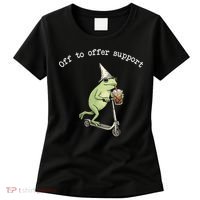 Support Staff Paraprofessional Back To School Frog Iced Coffee Women's T-Shirt thumb 0