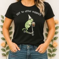 Support Staff Paraprofessional Back To School Frog Iced Coffee Women's T-Shirt thumb 2
