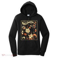 Spooky Season Pumpkin Black Cat Women's Hoodie thumb 0