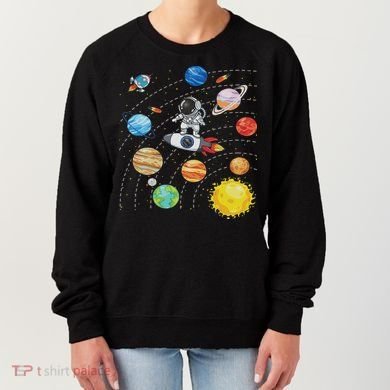 Solar System Planets Science Space Astronaut Universe Galaxy Women's Sweatshirt
