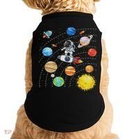 Solar System Planets Science Space Astronaut Universe Galaxy Doggie Tank thumb 0